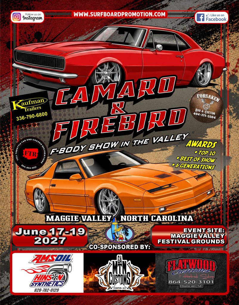 CAMARO AND FIREBIRD 2027 FLIER FRONT